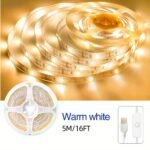 91.44Cm-15.24Meter Rgb Led Strip Lights, Usb Powered With Built-In Switch, Warm White/Cool White, Easy Installation For Bedroom, Closet, Kitchen Cabinet & Diy Home Lighting, Led Lights For Bedroom - Image 5