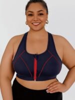 High-Intensity Collision Color Fitness Bra With Front Zipper, One-Piece Outerwear, Beautiful Back, Anti-Sagging Yoga Vest - Image 7