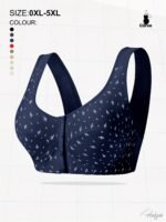 Women'S Oversized Underwear Front Button Vest Comfortable Bra, Thin Breathable Random Print Oversized Bra - Image 7
