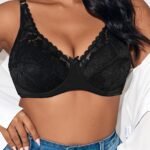 Julexy Elegant White Lace Push-Up Bra For Women - Ultra-Thin, Breathable Comfort, Non-Padded, Nylon/Elastane Blend, Hand Washable, Everyday Comfort Bra|Delicate Floral Lace|Hand Washable Bra