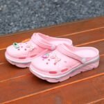 Women'S Lightweight Pink With Floral & Bow Charms - Sweet Style, Breathable Eva Material, Comfortable All-Season Footwear - Image 7