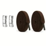 1 Pair Of Shoe Laces, 2 Elastic Bands And 2 Buckle, Elastic Shoe Laces Solid Color Classic Shoe Laces Suitable For Casual Shoes Sports Shoes - Image 13