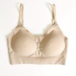 1Pc Women'S Push-Up Bra With U/X-Back Design, Removable Straps & No Underwire - Seamless Comfort, High Support, Beige Lace For Everyday & Special Occasions, Strapless Push Up Bra, Occasion Bra, Elegant Undergarment, Comfortable Fit