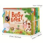 Interactive Busy Book For Youngsters 3+ | Colorful Educational Paperback With "Gel Vehicle" Theme | Enhances Cognitive & Logical Skills | Features Vibrant Illustrations & Engaging Activities, Educational Toys For Winter - Image 2