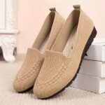 Women'S Knitted Solid Color Loafers, Lightweight Non-Slip Flat Slip On Shoes, Casual Walking Shoes - Image 22