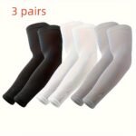 3/6 Pairs Cooling Sleeves Arm Sleeves Men Women Sports Compression Sleeves For Driving, Golfing, Fishing, Cycling, Hiking, Doing Sports - Image 3