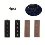 4Pcs Elastic Waistband Extenders For Jeans And Pants - Seamless Instant Button Expansion, Adjustable Comfort Fit For Men And Women, Polyester, Lightweight, Knit Fabric, Secure Button Closure|Knitted Texture|Polyester 100.00% - Image 13