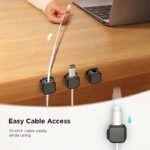 2/4/6Pcs Pp Magnetic Cable Clips: Adjustable, Non-Slip Cable Organizer, Charging Cable Storage Clip, For Neat Office Desk, Car And Home Wiring Fixing Storage Practical Gadget - Image 12