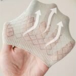 8 Pairs Of Versatile Spring/Summer Japanese Candy-Colored Breathable Diamond Pattern Casual Socks - Image 10