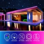4.88-30.48Meter Led Strip Lights With Ir Remote, Cuttable & Flexible, Adjustable Color & Flash Speed, 6 Diy Modes, Easy To Install, For Bedroom, Ceiling, Party & Holiday Ambiance Lighting, Remote Controlled Led Lights | Multi-Color Led Strip | Usb Ligh - Image 4
