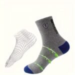 5 Pairs Of Men'S Trendy Breathable Mid-Calf Socks, Comfortable Casual Soft Socks, Anti-Odor Sweat-Absorbing Breathable Comfortable Long Thick Socks, Ideal For Daily Wear & Outdoor Activities Autumn And Winter Warm Men'S Sports Socks - Image 8