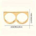 1Pc Bouncy Ring, Men'S And Women'S Accessories Double Ring Accessories For Diy Crafts, Garden Accessories And Phone Case Decorations - Multifunctional Rings For Daily Wear And Celebrations, Phone Case Decorations - Image 2