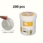 200 Pieces Pet Eye Wet Wipes - Cat Eye Cleaner: Removing Tear Stains, Durable Polyester Material, Safe For Cats - Image 2