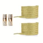 1 Pair Of Rhinestone Buckle Shoelaces, No Need To Take Off Shoes, 2 Elastic Bands And 2 Shoe Lace Buckles, Colorful Fashion Gradient Rainbow Laces Suitable For Casual Shoes And Sports Shoes - Image 7
