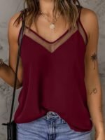Spring/Summer/Autumn Fashion Solid Color Elegant Commuting Strap Vest - Image 3