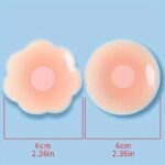2/6/10Pcs Reusable Silicone Nipple Covers, Seamless Invisible Self-Adhesive Anti-Convex Nipple Pasties, Women'S Lingerie & Underwear Accessories - Image 2