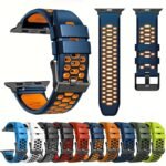 New Strap For Apple Watch Ultra 49Mm Sports Band For Iwatch Series 11 10 9 8 7 Se 6 5 4 3 46Mm 45Mm 44Mm 42Mm Bracelet Wristbands