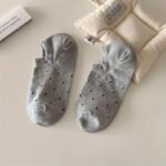 4 Pairs Polka Dot Print Socks, Casual & Simple Low Cut Invisible Boat Socks, Women'S Stockings & Hosiery - Image 6