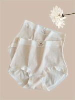 2Pcs Plus Size Natural Color Screw Thread High Stretch Panties,Comfy&Breathable,Women'S Briefs Essential Lingerie - Image 7