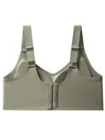 Seamless Cozy Women'S Wireless Bra - Full Coverage, High Support, Removable Pads, Nylon And Spandex Blend, Opaque - Available In Black, Beige, And Burgundy - Image 11