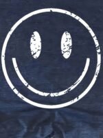 Smile Print Crew Neck Tank Top, Casual Sleeveless Tank Top For Summer, Women'S Clothing - Image 5