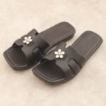 Elegant Butterfly-Themed Eva Slide Sandals For Women - Soft, Durable, And Comfortable Summer Indoor/Outdoor Wear, Flat Bottom, Open Toe Design, Strappy Sandals - Image 4