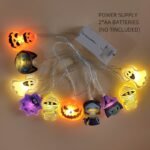 1Pc Led Fairy With -Like Button Control - Multi-Color Changing (Warm White, Green, Purple, Orange, Black, Yellow, , , Red, Brown, Gray, Cyan) - Indoor/ Halloween & Christmas Party Decorations - Led String With Hanging Hooks - Compatible With Pumpkins, Ghosts, Witches, Spiders, Mummies, Angels - Battery Not Included - Safe & Easy Use - Image 5