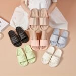 Soft Eva Slides For Women - No-Slip, Quick-Dry, Comfortable Shower & Beach Sandals, Pink, Lightweight & Breathable Design For All-Day Wear, Quickdry Footwear | Casual Slipon | Nonslip Sole, Bath Slippers - Image 2