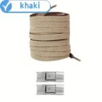 1 Pair Easy-Install Elastic Flat Shoelaces With Metal Buckles - No-Tie, Lightweight & Durable Polyester Blend - Ideal For Sneakers, Hiking & Casual Shoes - Handwashable, Shoe Accessories - Image 10