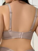 Women'S Ultra-Thin Elegant Plus Size Bra - Underwire Support, Lace Trim With Bow Detail, Medium Stretch Comfort Fit, No Padding, Hand Wash Only, Solid Color, Supportive Undergarment, Delicate Bow Accents, Smooth Texture Fabric, Handwashable Lingerie, Comfortable Undergarment, Stylish Undergarment, Breathable Material, Casual Attire - Image 7