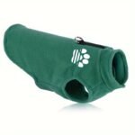 Cozy Plush Dog Sweater Coat For Small & X-Small Breeds - Adjustable Winter Spring Fall Apparel With Paw Print Design, Machine Washable, 4 Colors (Green/Blue/Purple/Pink), Small Dog Sweater, Pet Clothing, Pullover Style, Soft Fabric, Pet Fashion, Fashionconscious Pets - Image 2