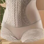 High Waist Lace Stitching Shapewear Panties, Comfy Seamless Tummy Control & Butt Lifting Shaper, Women'S Lingerie & Shapewear