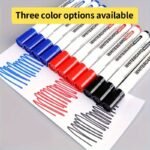 Whiteboard Markers Set Of 10 - Medium Point Dry Erase & Wet Erase Markers, Long-Lasting, Easy Erase, Perfect For Teachers And Classrooms - Black, Red & Blue Colors Available - Image 4