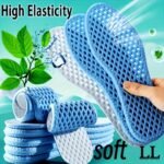 4Pcs/2 Pairs Summer Cooling Insoles - Breathable, Unisex Ultra-Light Insoles, |Breathable Design|Sweat Absorbing|Shock Absorbing|Long-Lasting|Men'S Insoles|Ladies Insole|Sports Insole|Air Cushion|A Very Light Shoe Insole|Sports/Casual Shoes|Blue
