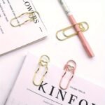 6Pcs Mixed Color Multifunctional Love Metal Pen Clip, Paper Clip With Pen Buckle, Journal Diary Accessories, Fixed Pen Clip, Pen Hanging - Image 10