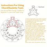 Instrument Tool, Large 16Cm Diameter Wooden Chord Circle For Quick Tuning And Memory Aid, Suitable For Music Beginners And Creators, Helps You Rapidly Master Chords And Scales Patterns. Suitable For Piano, Guitar, Violin, Etc - Image 4