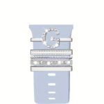 Hot 2024 New Shiny Alphabet Initial Letter Watchband Ring Loops, Luxury Rhinestone Watch Strap Charms Decorations 5Pcs Alphabet Initial Letter Watchband Rings Loops Compatible With Watch Garmin Smartwatch (A-Z) - Image 9