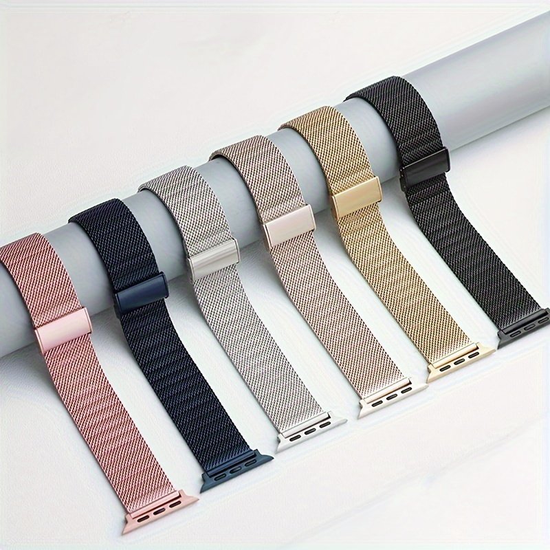 product-fancy-79a001f0-911d-4ca6-8f42-2338641ded53.jpg Milanese Loop Strap For Iwatch 38Mm/40Mm/41Mm/42Mm/44Mm/45Mm/49Mm Metal Stainless Steel Bracelet For Iwatch Ultra/Series 9/8/7/6/5/4/3/2/Se. - Image 1