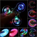 Colorful Finger Spinner, Glowing Rotating Novelty Fidget Spinner, Fun Party Favor, Christmas, Halloween, Carnival, New Year, Birthday Gift, Party Favor, Fun Game Time, Safe Material, Durable Design, Cool Toy, Kids' Small Toy - Image 4