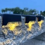 4/12Pcs Solar Stair Lights Outdoor Wall Lights, Outdoor Automatic Sensor Switch For Steps, Decks, Paths, Yards, Fences, Railings, Multiple Scenes Solar Deck Lights Solar Stair Lights - Image 6