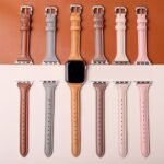 Ultra-Thin Synthetic Leather Strap For Apple Watch Strap 38Mm,40Mm,41Mm,42Mm,44Mm,45Mm, 46Mm,49Mm,Superfiber Pu Synthetic Leather,For Iwatch Series 11/10/9/8/7/6/5/4/3/2/1/Ultra/Se - Image 8