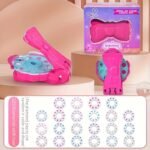 Glam Hair Decor Diy Kit: Radiance Collection Hair Jewels Stamper | Artificial Rhinestones, Click-To-Apply Glitter, Perfect Holiday Toy For Girls - Image 3