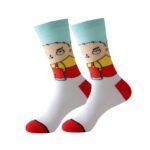 5/10Pairs Men'S Knitted Fun Pattern Crew Socks, Comfy & Breathable Elastic Socks, For Gifts, Parties And Daily Wearing - Image 3