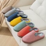 Cozy Fleece-Lined Slippers For Men And Women - Soft, Warm, Non-Slip Rubber Sole, Machine Washable, Available In Multiple Colors - Image 2
