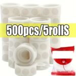 Silicone Double-Sided Adhesive Dots, 5Rolls/500Pcs Removable Multi-Purpose Mounting Tape For Crafts And Wedding Decorations, Durable Plastic, Essential For Daily Office Use - Image 3