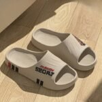 Women'S Cartoon Pattern Eva Slip-On Indoor House Slippers, Non-Slip Casual Comfortable Sports Style Home Slippers For Spring & Autumn - Image 8
