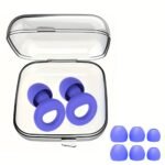 1 Pair Reusable Silicone Ear Plugs With Storage Case - Comfortable For Concerts, Sleep, Focus, And Travel - Image 19