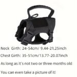 Tactical Cat Vest With Adjustable Straps & Red Cross Patch - Durable 600D Nylon Chest Harness For Small Dogs & Cats, Secure Leash Attachment, Ergonomic Design For Training & Outdoor Adventures, Cat Vest Harness, Adventure Pet Gear, Sturdy Construction - Image 3