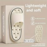 Women'S Eva Slippers, Lightweight, Soft, Non-Slip Sole, Solid Color, Quick-Drying, Comfortable, With Hand Washable For Home And Bathroom Use, All-Season Slip-On Slides - Image 4