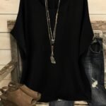 Plus Size, Plus Size Women'S Casual Summer Batwing Sleeve Blouse - Olive Green Solid Color Round Neck Short Sleeve Shirt, Machine Washable & Dry Cleanable, Elegance Collection